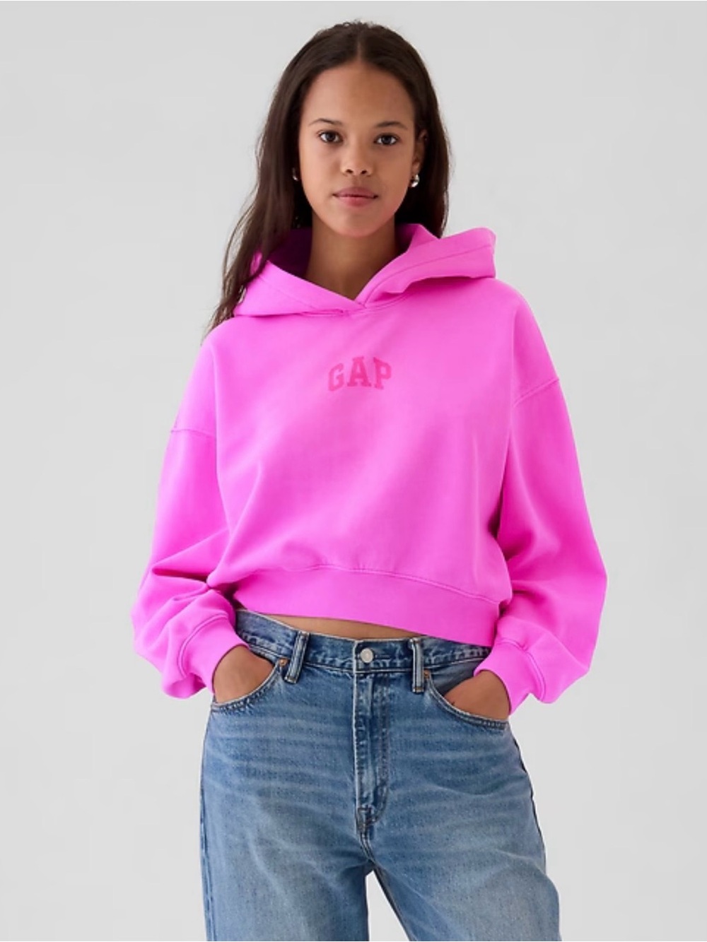 Gap Soft Crop Logo Hoodie